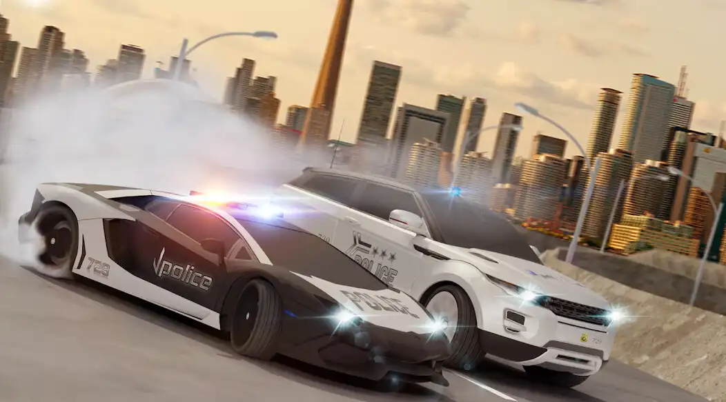 Play Police Car Drift Driving Simulator as an online game Police Car Drift Driving Simulator with UptoPlay