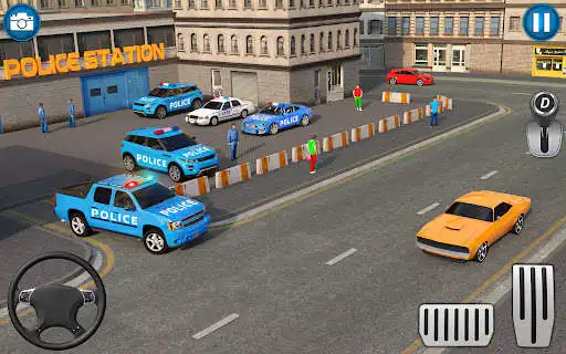 Play Police Car Driving School Game as an online game Police Car Driving School Game with UptoPlay