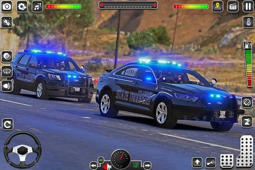 Play Police Car Game Car Racing 3D as an online game Police Car Game Car Racing 3D with UptoPlay