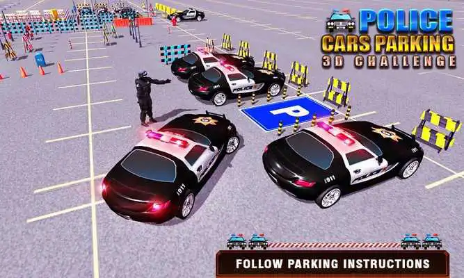 Play Police Car Parking 3D Challenge