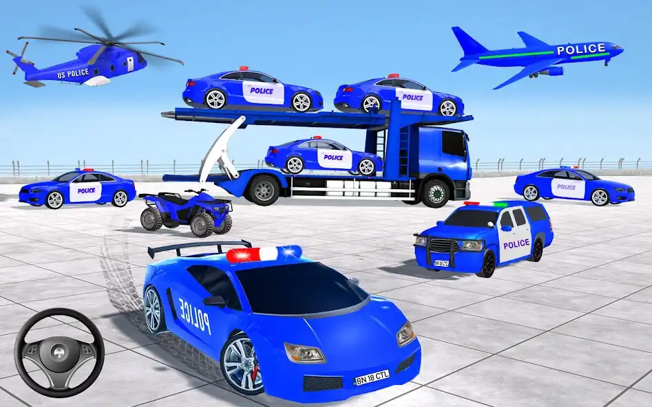 Play Police Car Transport Games  and enjoy Police Car Transport Games with UptoPlay