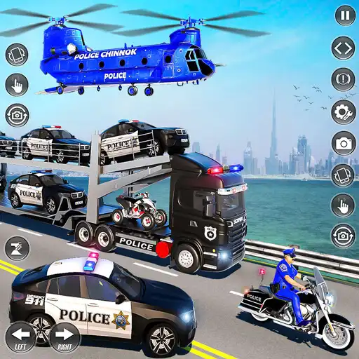 Play Police Car Transport Truck Sim APK
