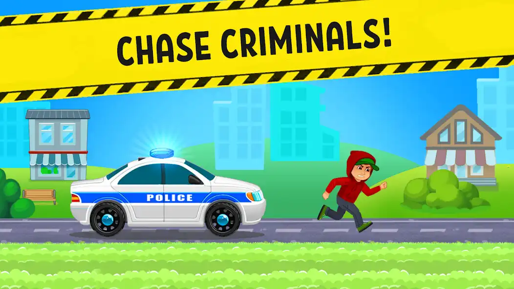 Play Police Car x Kids Racing Games as an online game Police Car x Kids Racing Games with UptoPlay