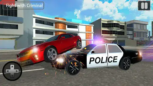 Play Police chase gangster game as an online game Police chase gangster game with UptoPlay