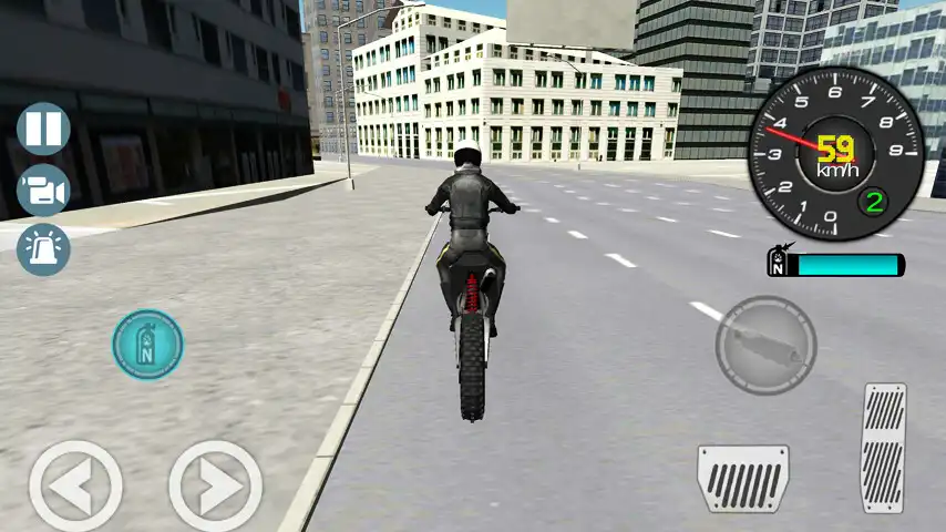Play Police City Motorbike Rider as an online game Police City Motorbike Rider with UptoPlay