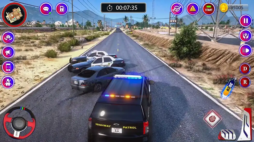 Play Police Crime: Police Car Chase as an online game Police Crime: Police Car Chase with UptoPlay