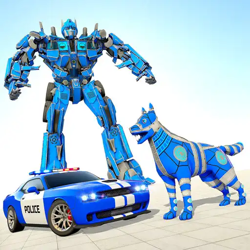 Play Police Dog Robot Car Game APK