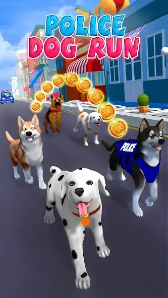 Play Police Dog Run: Street Chase as an online game Police Dog Run: Street Chase with UptoPlay
