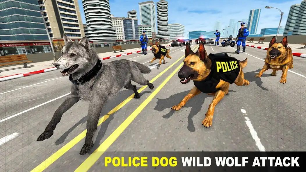 Play Police Dog VS Wild Wolf Attack as an online game Police Dog VS Wild Wolf Attack with UptoPlay