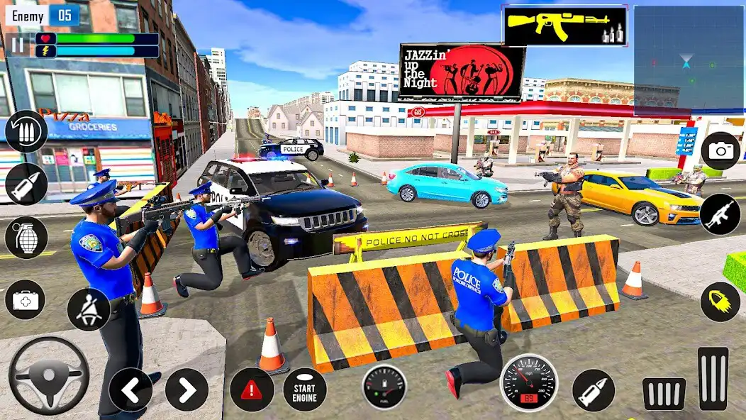 Play Police Fire Hero: Mafia Crime as an online game Police Fire Hero: Mafia Crime with UptoPlay