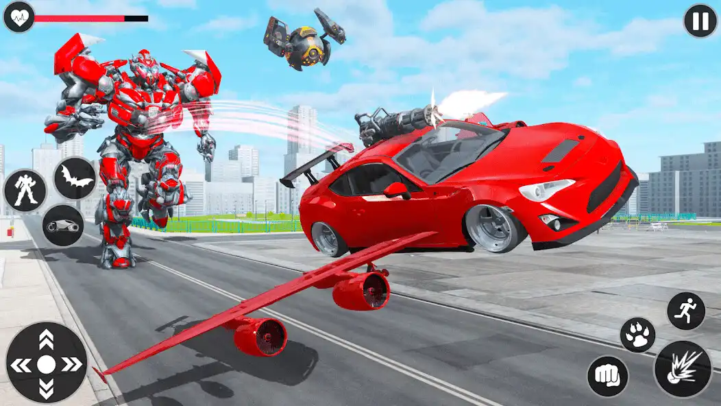 Play Police Flying Car Robot Game  and enjoy Police Flying Car Robot Game with UptoPlay