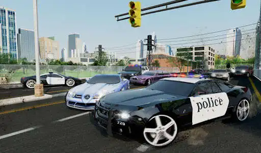 Play Police Gangster Chase - Car Theft Escape Parking as an online game Police Gangster Chase - Car Theft Escape Parking with UptoPlay