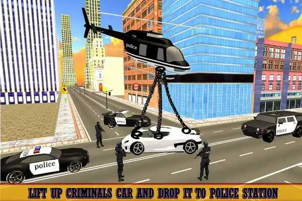 Play Police Helicopter: Cop Car Lifter