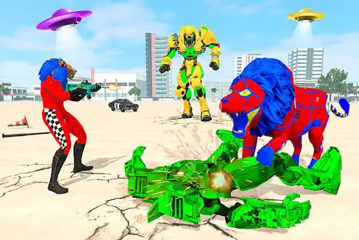 Play Police Lion Robot Superhero 3D  and enjoy Police Lion Robot Superhero 3D with UptoPlay