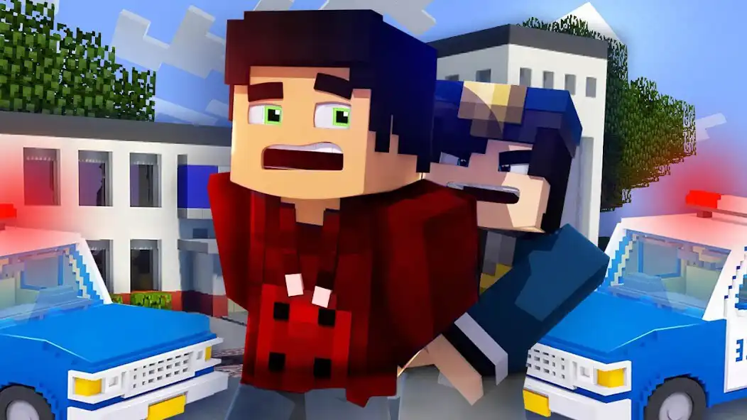 Play Police mod for Minecraft PE as an online game Police mod for Minecraft PE with UptoPlay