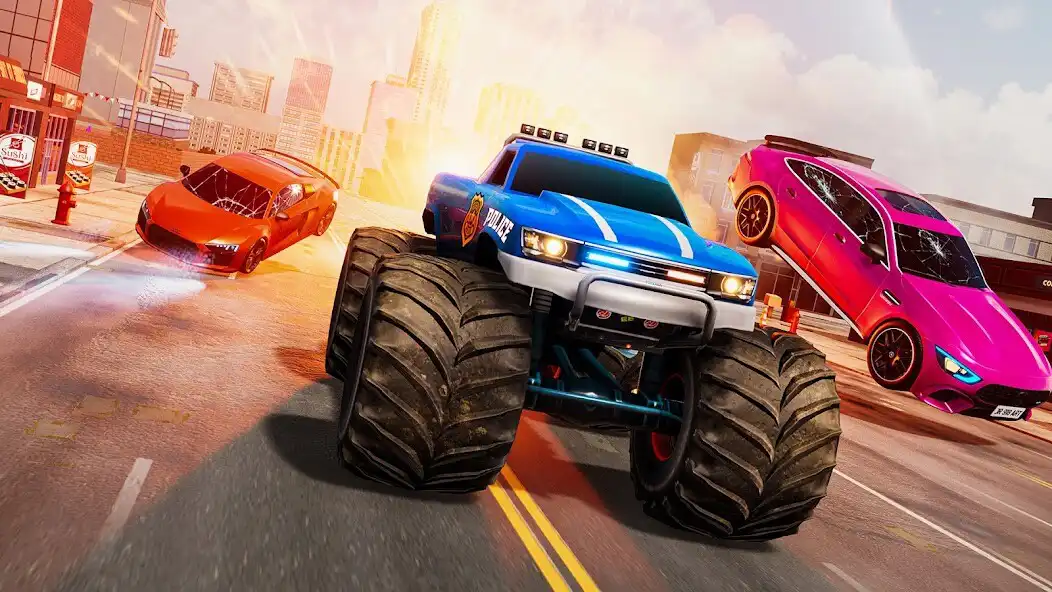 Play Police Monster Truck Chase  and enjoy Police Monster Truck Chase with UptoPlay