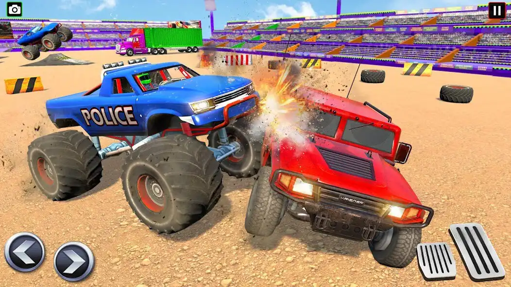 Play Police Monster Truck Derby as an online game Police Monster Truck Derby with UptoPlay