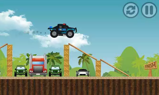 Play Police Monster Truck Racing