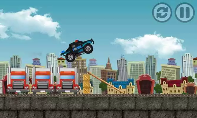 Play Police Monster Truck Racing