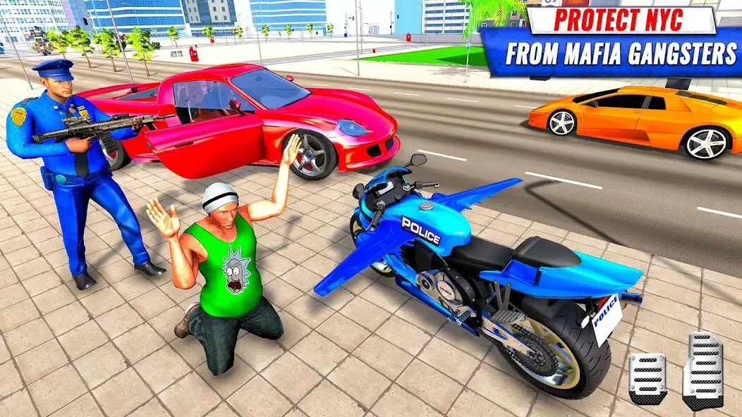 Play Police Motor Bike 3D Game 2022 as an online game Police Motor Bike 3D Game 2022 with UptoPlay