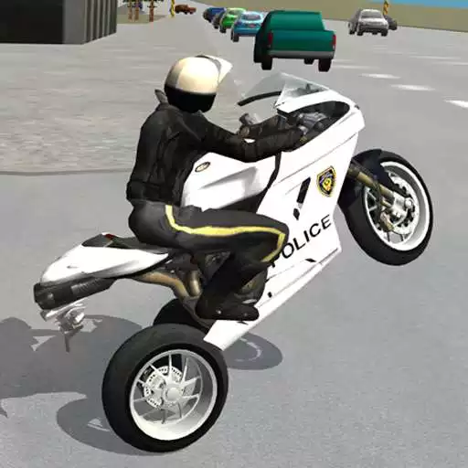 Run free android online Police Motorbike Driving Simulator APK
