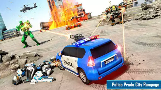 Play Police Robot Car Transform War as an online game Police Robot Car Transform War with UptoPlay