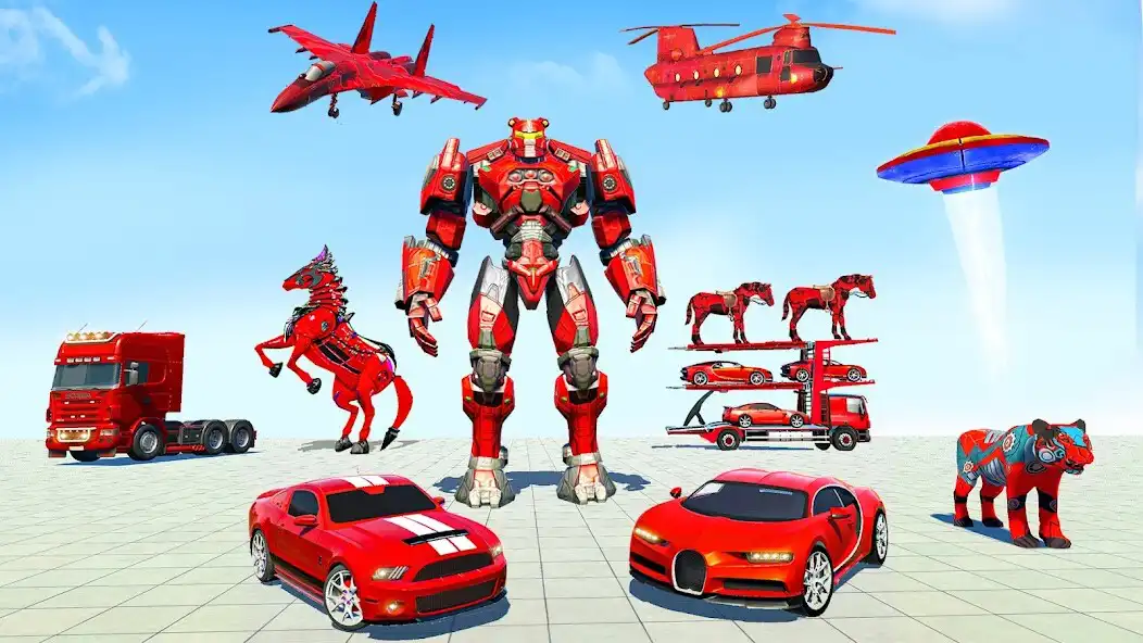 Play Police Robot Transports Truck  and enjoy Police Robot Transports Truck with UptoPlay