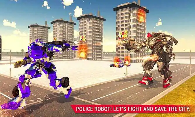 Play Police Robot Truck : Real Robot Transforming Game