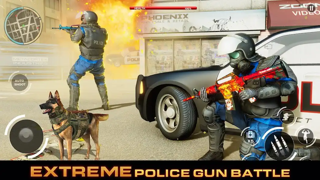 Play Police Shooting: FPS Gun Games as an online game Police Shooting: FPS Gun Games with UptoPlay