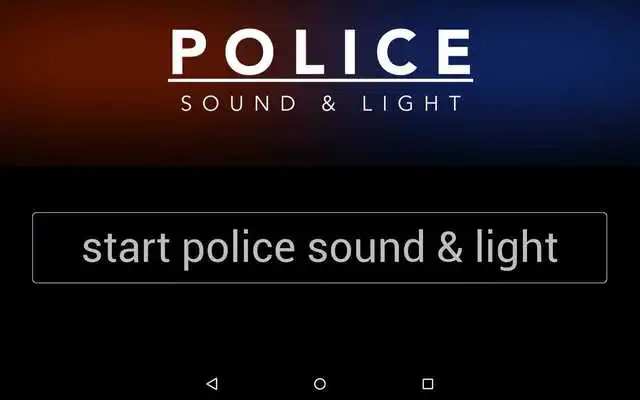 Play Police Sirens and Lights