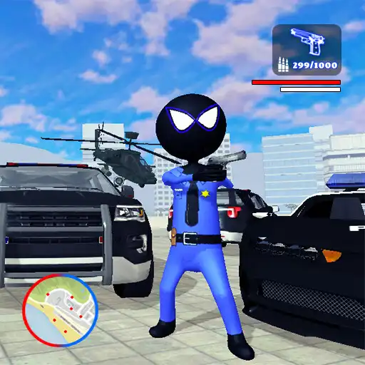 Play Police stickman rope hero vice town APK
