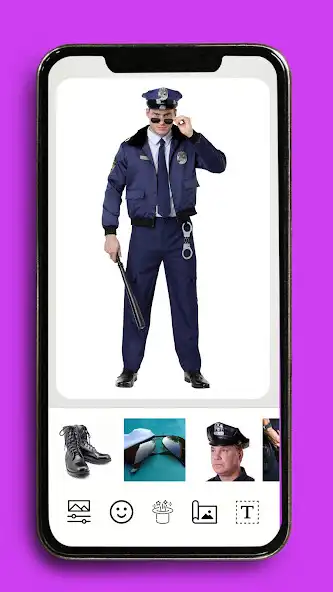 Play Police Suit Army Photo Editor as an online game Police Suit Army Photo Editor with UptoPlay