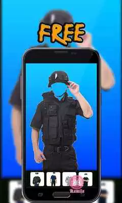 Play Police Suit Photo Montage