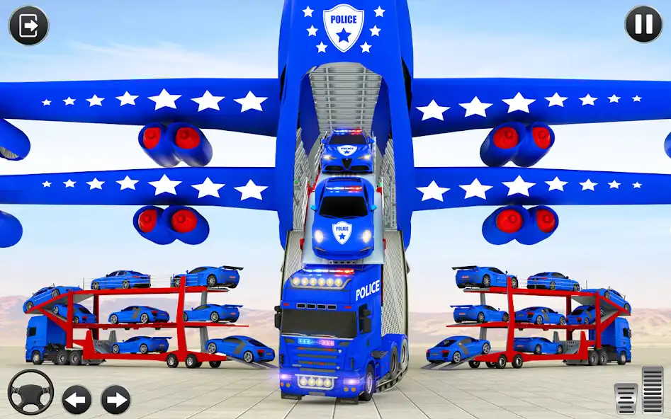 Play Police Vehicle Cargo Truck Sim as an online game Police Vehicle Cargo Truck Sim with UptoPlay
