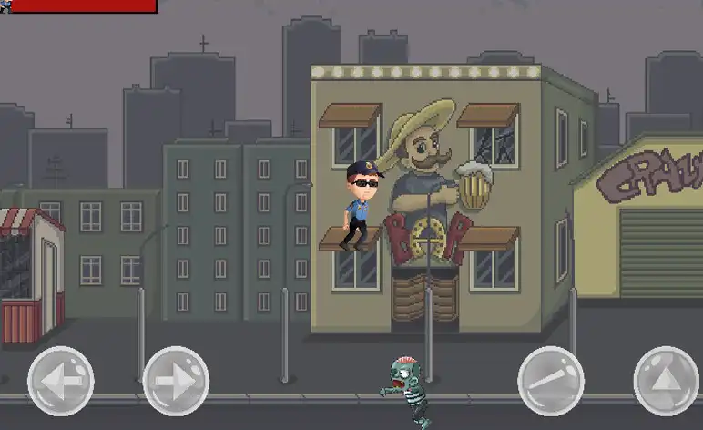 Play Police vs Zombie as an online game Police vs Zombie with UptoPlay