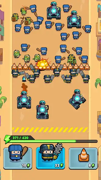 Play Police vs Zombie: Zombie City as an online game Police vs Zombie: Zombie City with UptoPlay