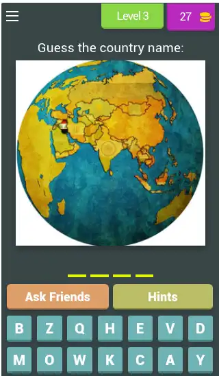 Political map of Asia with national flags - quiz online game with UptoPlay