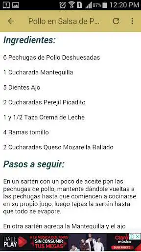 Play Pollo en Salsas