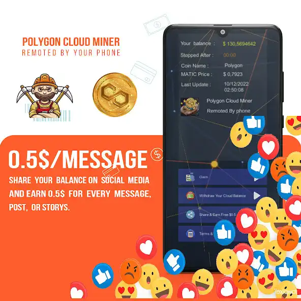 Play Polygon (MATIC) Cloud miner as an online game Polygon (MATIC) Cloud miner with UptoPlay