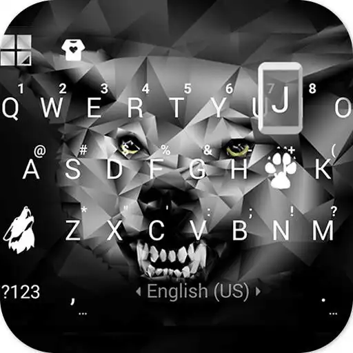 Play Polygon Wolf Keyboard Theme APK