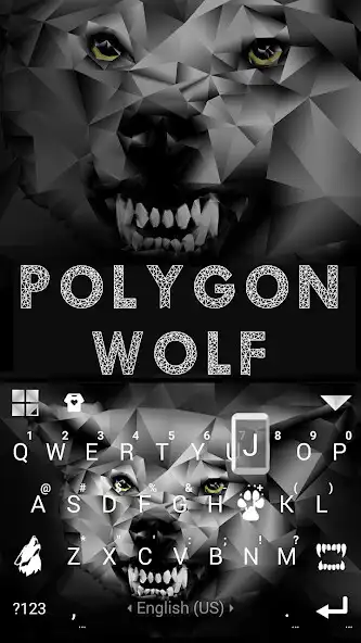 Play Polygon Wolf Keyboard Theme as an online game Polygon Wolf Keyboard Theme with UptoPlay
