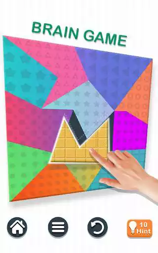 Play Polygrams - Tangram Puzzle Games as an online game Polygrams - Tangram Puzzle Games with UptoPlay