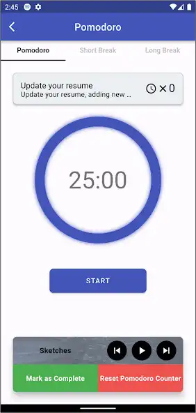 Play Pomo2do: Pomodoro Tracker as an online game Pomo2do: Pomodoro Tracker with UptoPlay
