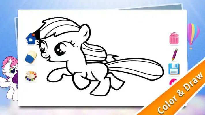 Play Pony Coloring For Toddlers