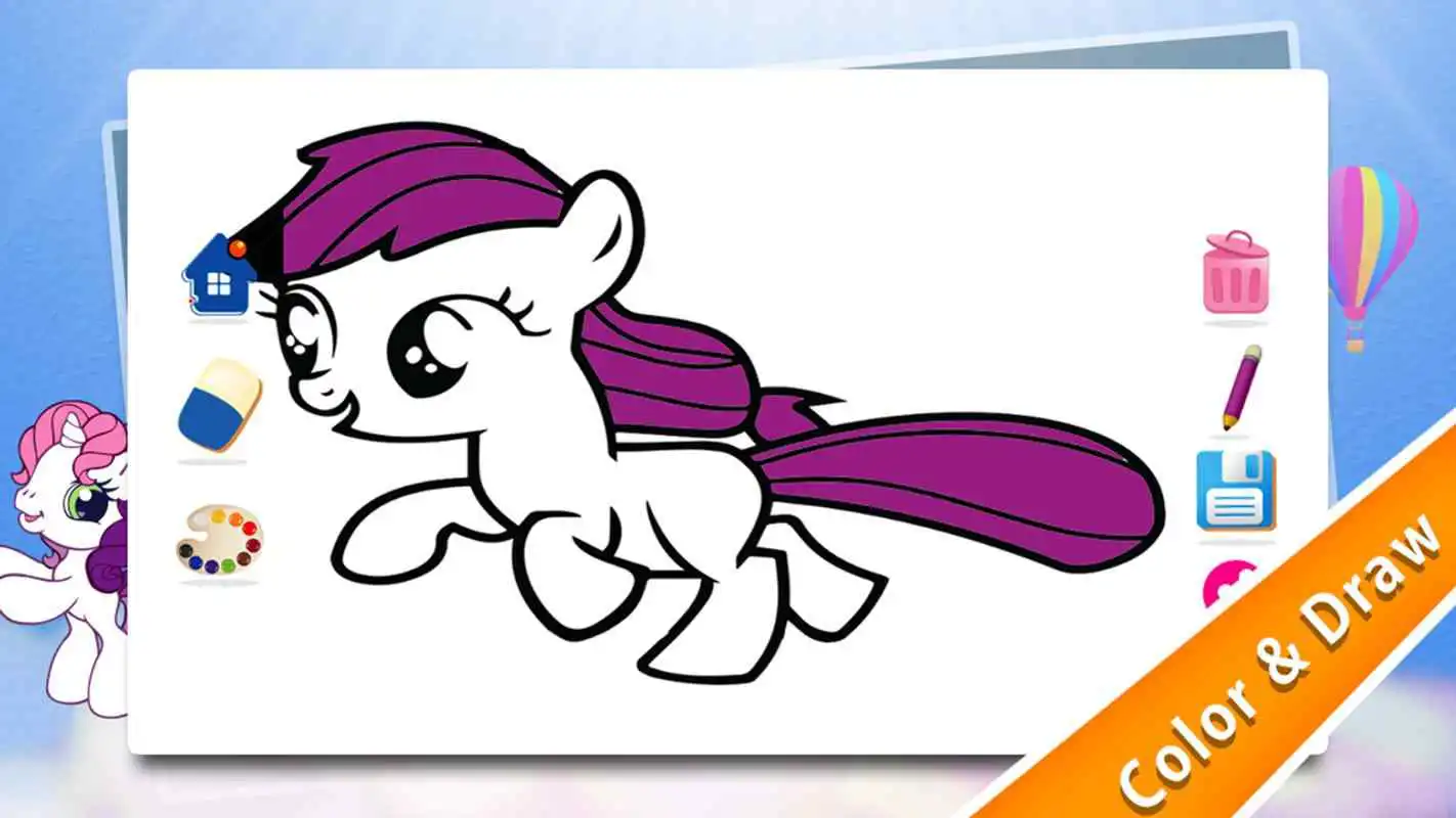 Play Pony Coloring For Toddlers