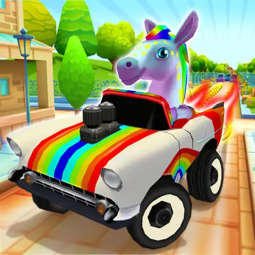 Play Pony Craft Unicorn Car Racing APK