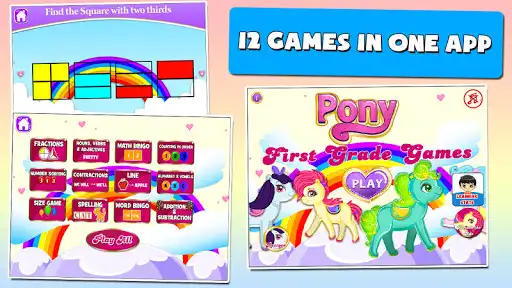 Play Pony Games for Grade One  and enjoy Pony Games for Grade One with UptoPlay