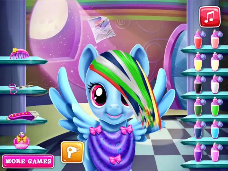 Play Pony Games Hairstyle, Dress Up  and enjoy Pony Games Hairstyle, Dress Up with UptoPlay