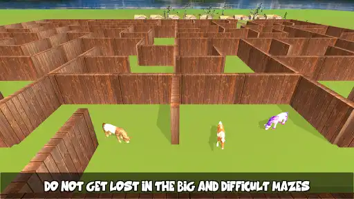 Play Pony Horse Maze Run Simulator 3D as an online game Pony Horse Maze Run Simulator 3D with UptoPlay