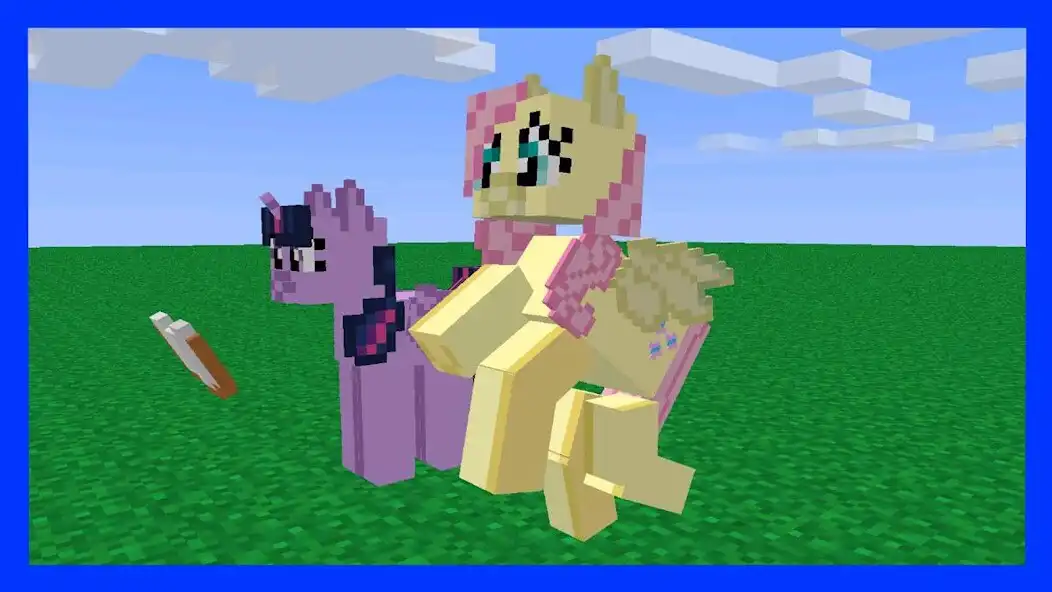 Play Pony Horses Mod Minecraft as an online game Pony Horses Mod Minecraft with UptoPlay
